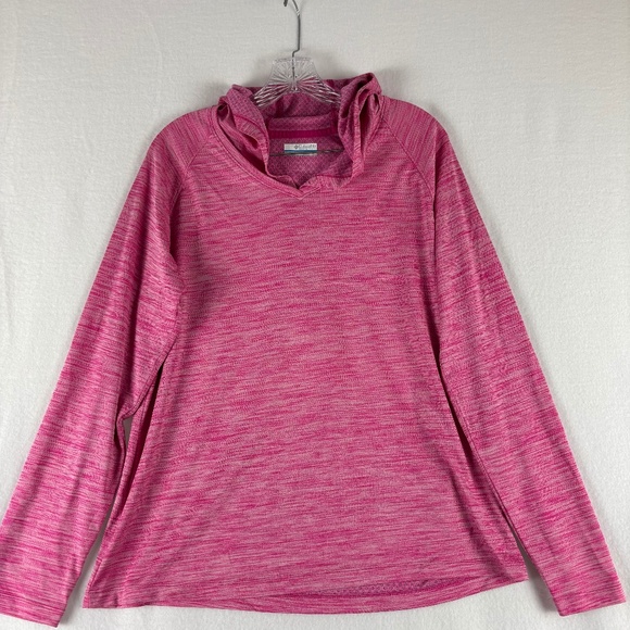 Columbia Tops - Columbia, Omni‎ Freeze, Pink Long Sleeve, Hoodie, Women's Size XL, Athleisure
